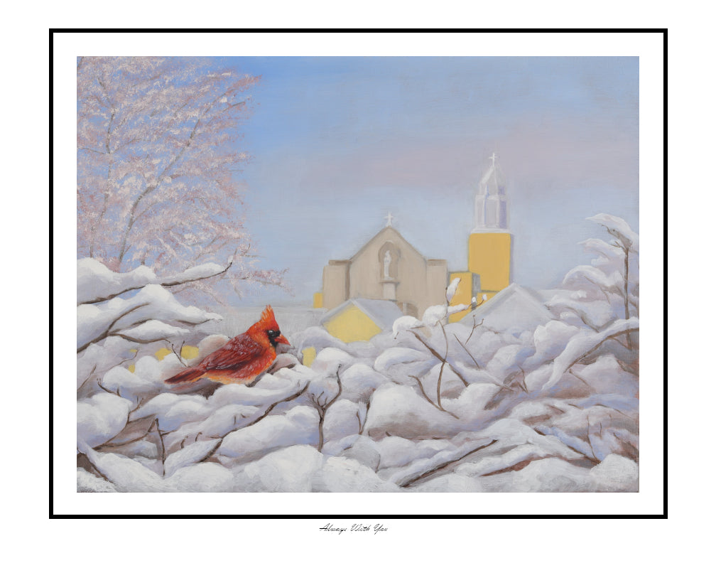 "Always With You" Cardinal by Church 11"x14" Print