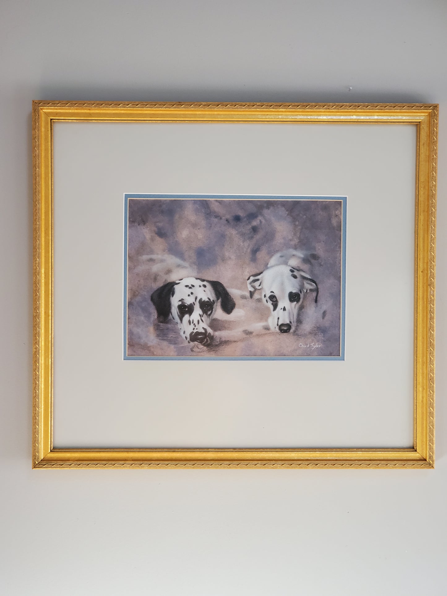 "One Weekend 2 Dals 2" 9"x12" Charcoal Drawing