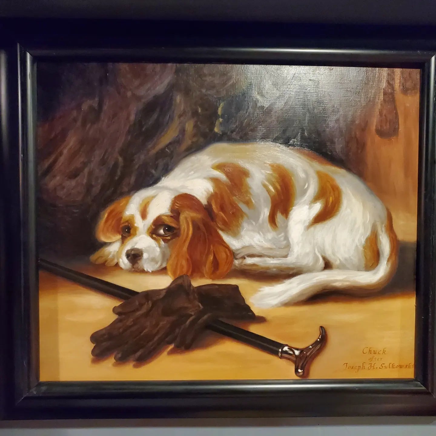 King Charles Cavalier Spaniel Oil Painting